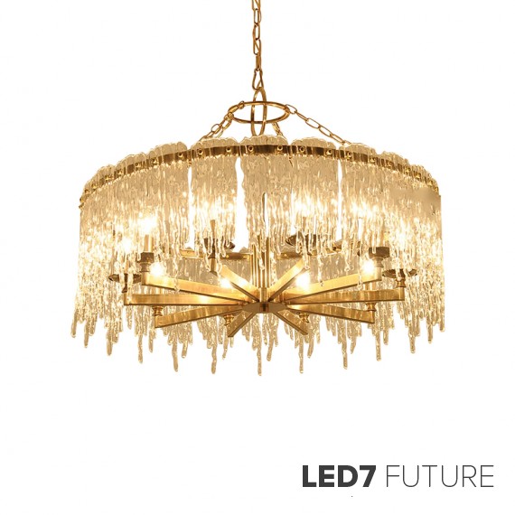 Ritz - Liquid Rain Circle Chandelier